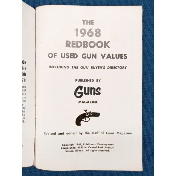 Redbook Used Gun Value 1968 Vintage Book Pricing Guide Pistol Rifle Magazine - Picture 4 of 6